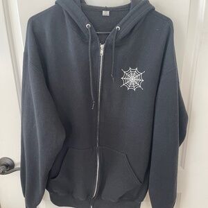 addams family hoodie wednesday on back